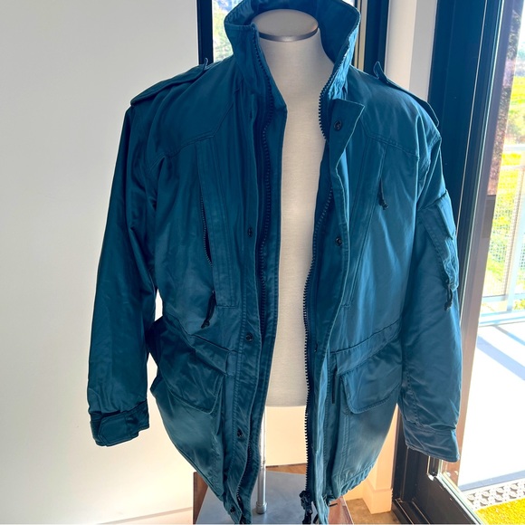 Cold/Wet weather military jacket Navy Blue - Picture 1 of 4